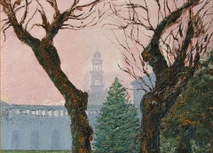 Un mattino d'inverno, Olio su tela, 50 x 70 cm