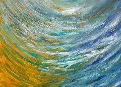 Il Fiume del Tempo, Olio su tela, 50x40 cm - 2017