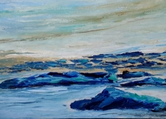 Alla deriva, Olio su tela, 60 x 40 cm