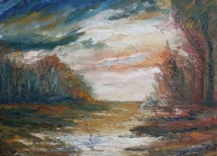 Chiarore, Olio su tela, 50 x 60 cm