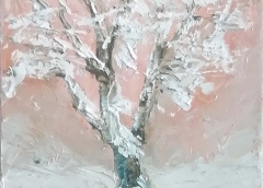 Inverno, Olio su tela, 20 x 20 cm