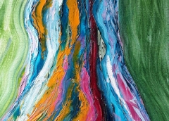 Vitalis Flows, Olio su tela, 54,5x44,5 cm – 2018