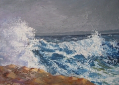 Cielo plumbeo, Olio su tela, 50 x 60 cm