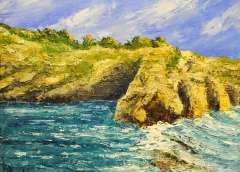 Colori a Peschici, Olio su tela, 50 x 40 cm