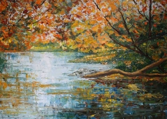 Colori del Bronx Park, Olio su tela, 80 x 60 cm