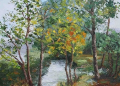 Ruscello, Olio su tela, 50 x 40 cm