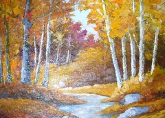 Sinfonia d'autunno, Olio su tela, 50 x 40 cm
