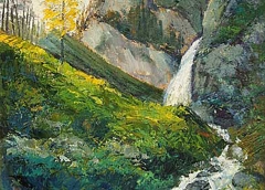 Sorgente, Olio su tela, 50 x 40 cm