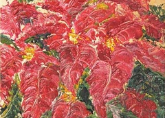 Stella di Natale, Olio su tela, 35 x 25 cm