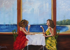 Confidenze, Olio su tela, 51 x 35 cm