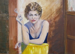 Spregiudicata, Olio su tela, 50 x 40 cm